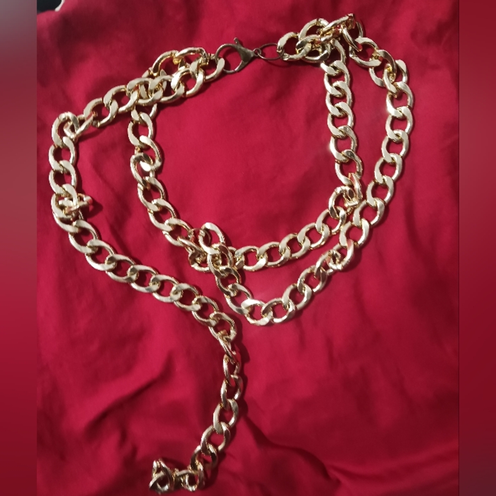 Women Fashion Gold Double Chain Belt - Picture 4 of 9